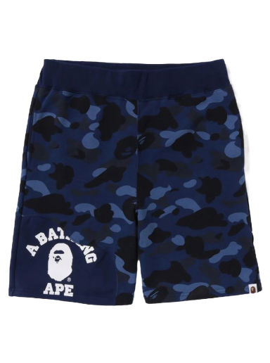 Къси панталони BAPE Color Camo Cutting Sweat Shorts Тъмно синьо | 1J30-153-012