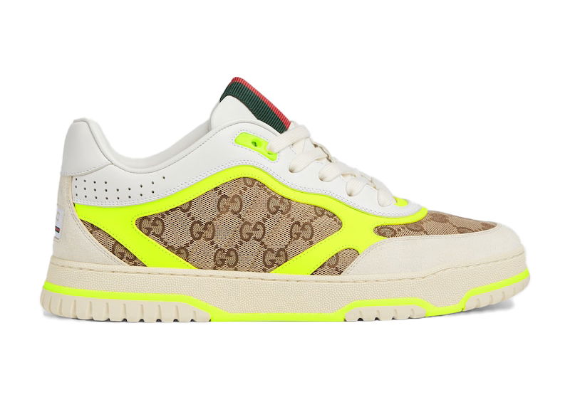 Кецове и обувки Gucci Re-Web White Beige Yellow Бежово | 787476AADHW9562, 0