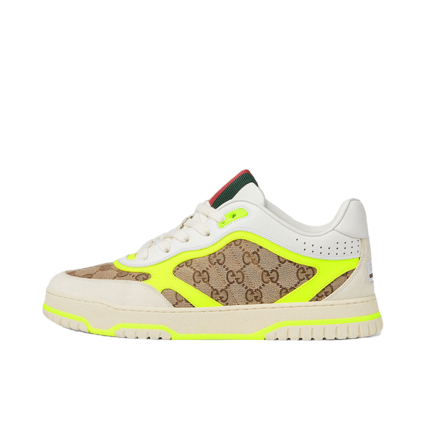 Кецове и обувки Gucci Re-Web White Beige Yellow Бежово | 787476AADHW9562