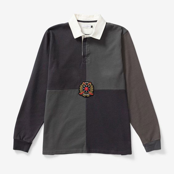 Поло тениска Pop Trading Company Royal Rugby Polo Черно | POPSS23-01-005, 0