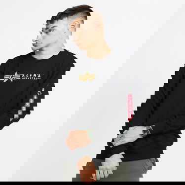 Пуловер Alpha Industries Alpha Label Sweater Черно | 118312 03, 0