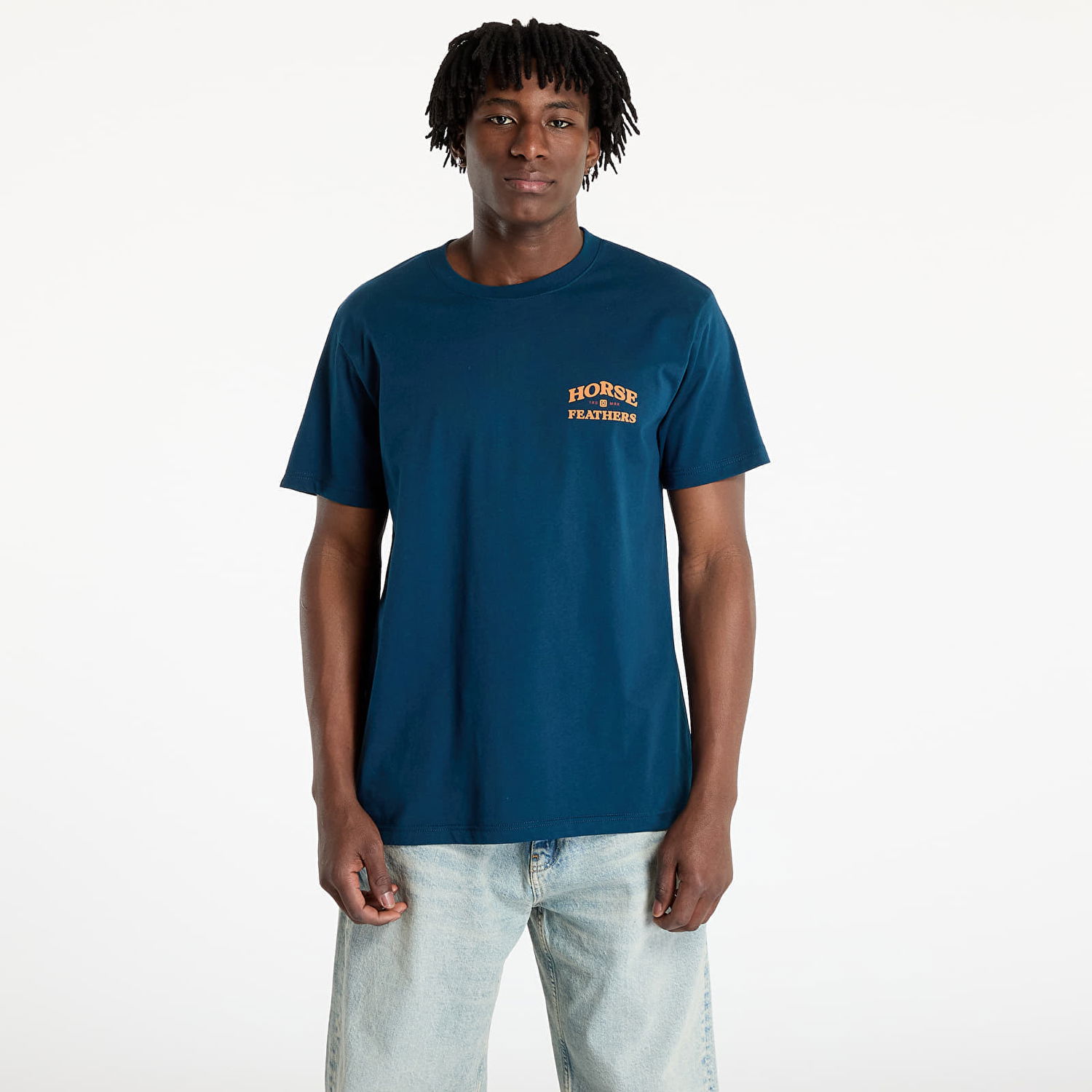 Тениска Horsefeathers Horsefeathers Summit T-Shirt Синьо | SM1386C, 0