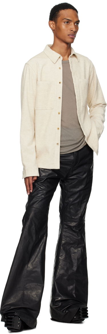 Риза Rick Owens Rick Owens Concordians Corduroy Work Shirt Бежово | RU02E1292 MLC, 3