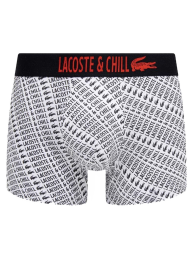 Боксерки Lacoste x Netflix Branded Trunks Бяло | 5H6424