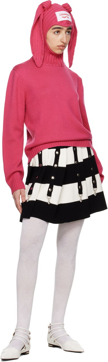 Пуловер Charles Jeffrey Loverboy Charles Jeffrey LOVERBOY Merino Rabbit Balaclava Hoodie Розово | 54090902, 3