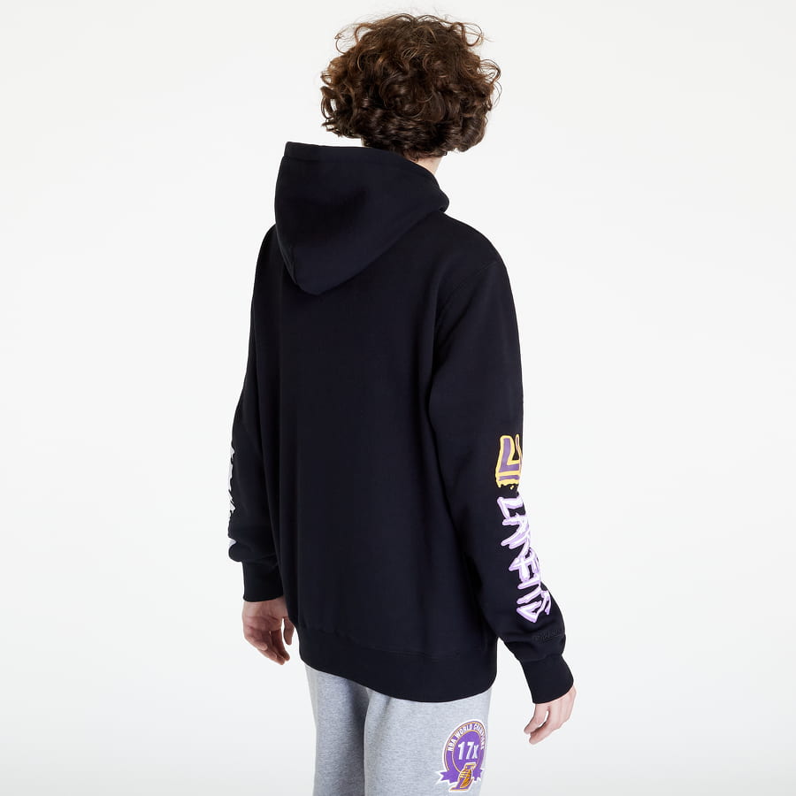 Суитчър Mitchell & Ness Slap Sticker Hoodie Черно | FPHD4771-LALYYPPPBLCK, 1
