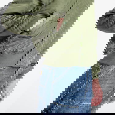 Яке бомбър Alpha Industries N-2B Heritage Faux Fur Trim Hooded Bomber Jacket Зелено | 100105-01, 2