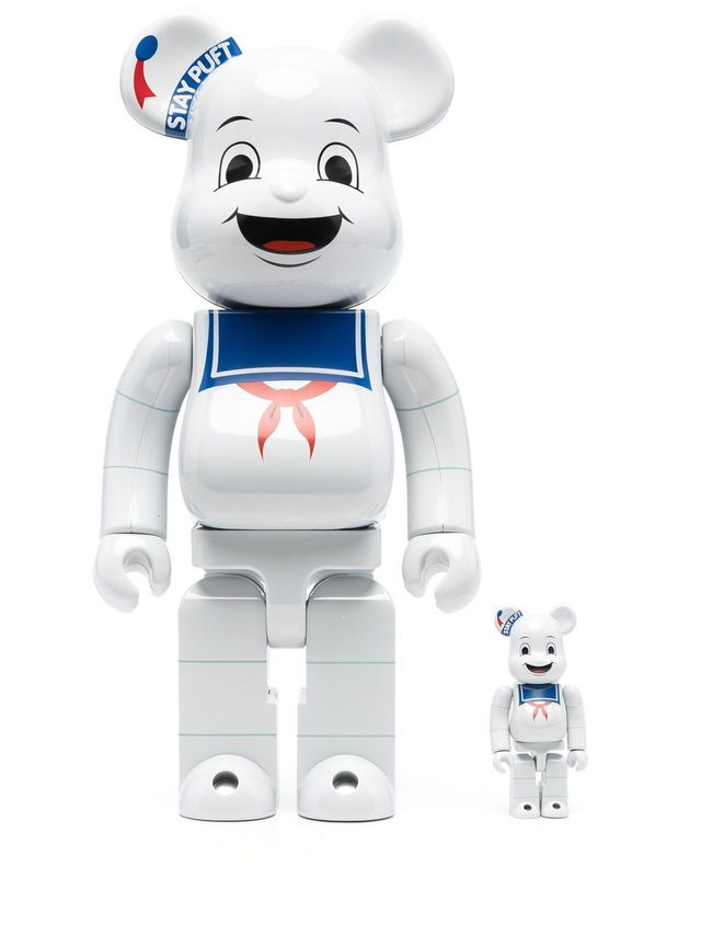 Be@rbrick Stay Puft Marshmallow 100%+400% figure set - White