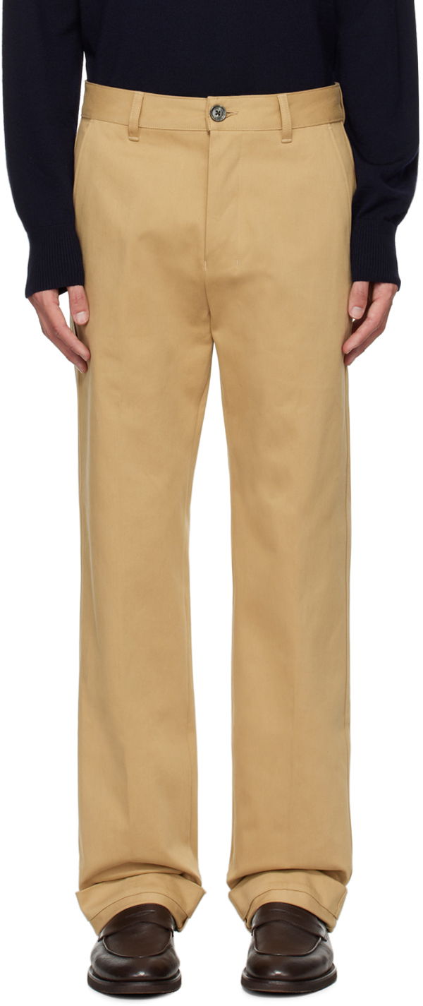 Paris Tan Straight Trousers