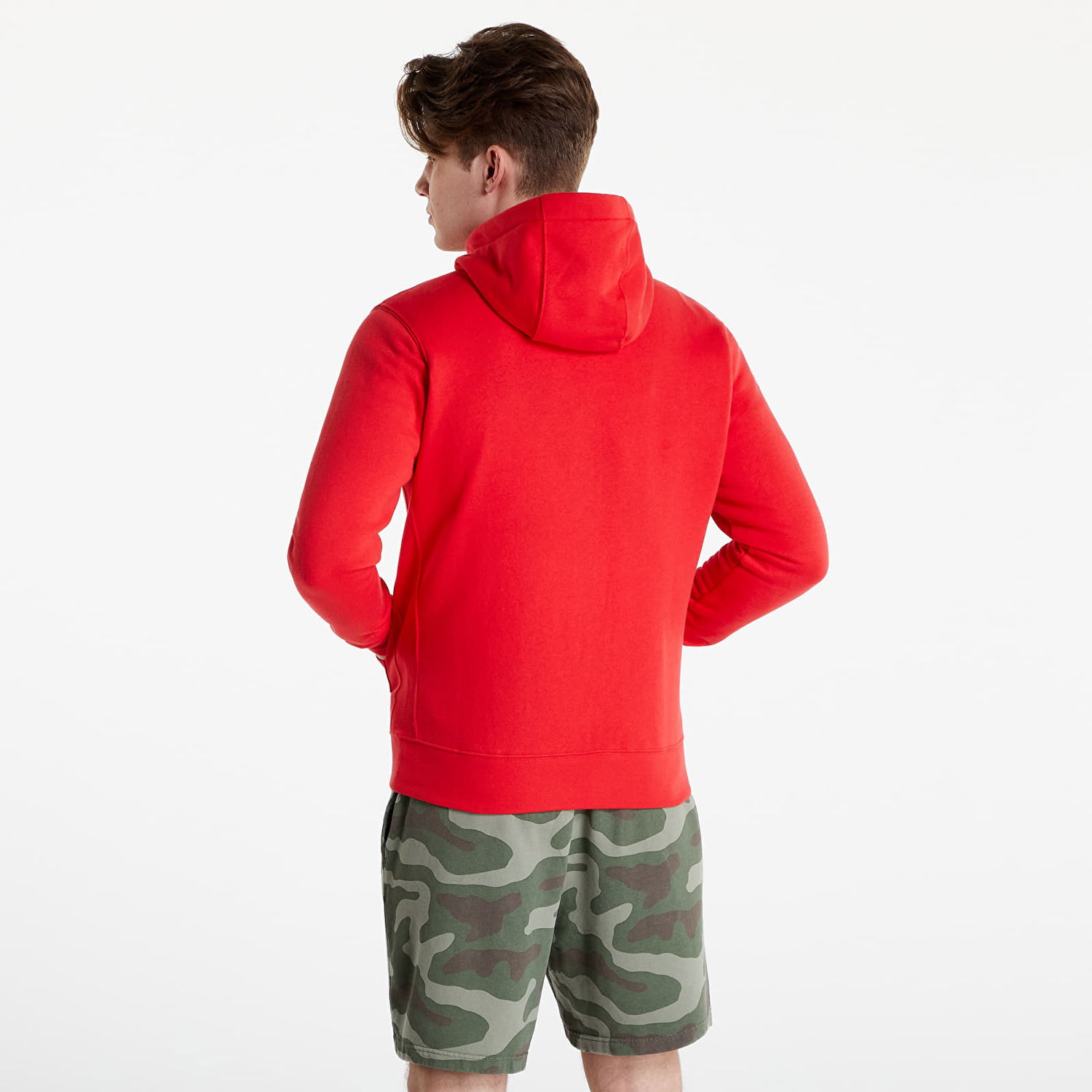 Суитчър Nike Sportswear Club Hoodie Full-Zip Brushed Back Червено | BV2645-657, 1