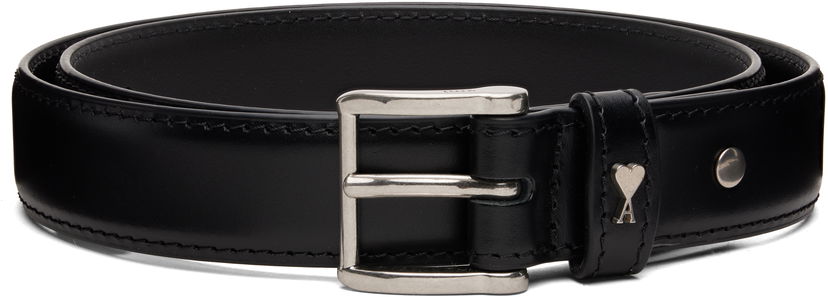 Колани AMI Ami de Cœur Leather Buckle Belt Черно | E25UBL029.AL0104