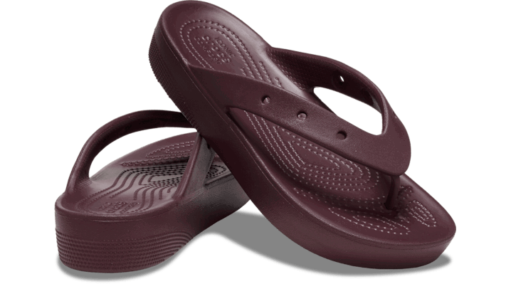 Кецове и обувки Crocs Classic Platform Flips Кафяво | 207714-6WD, 1