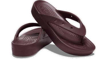 Кецове и обувки Crocs Classic Platform Flips Кафяво | 207714-6WD, 1