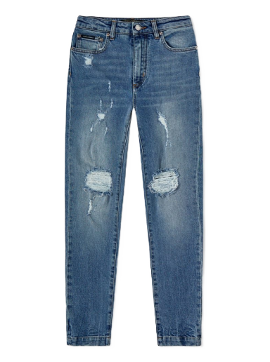 Дънки Dolce & Gabbana Distressed Jean Тъмно синьо | FTAH6DG8EE8-S9001