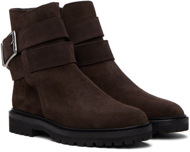 Облекло Manolo Blahnik Manolo Blahnik Hather Suede Ankle Boots Кафяво | 323-2540-0005, 3