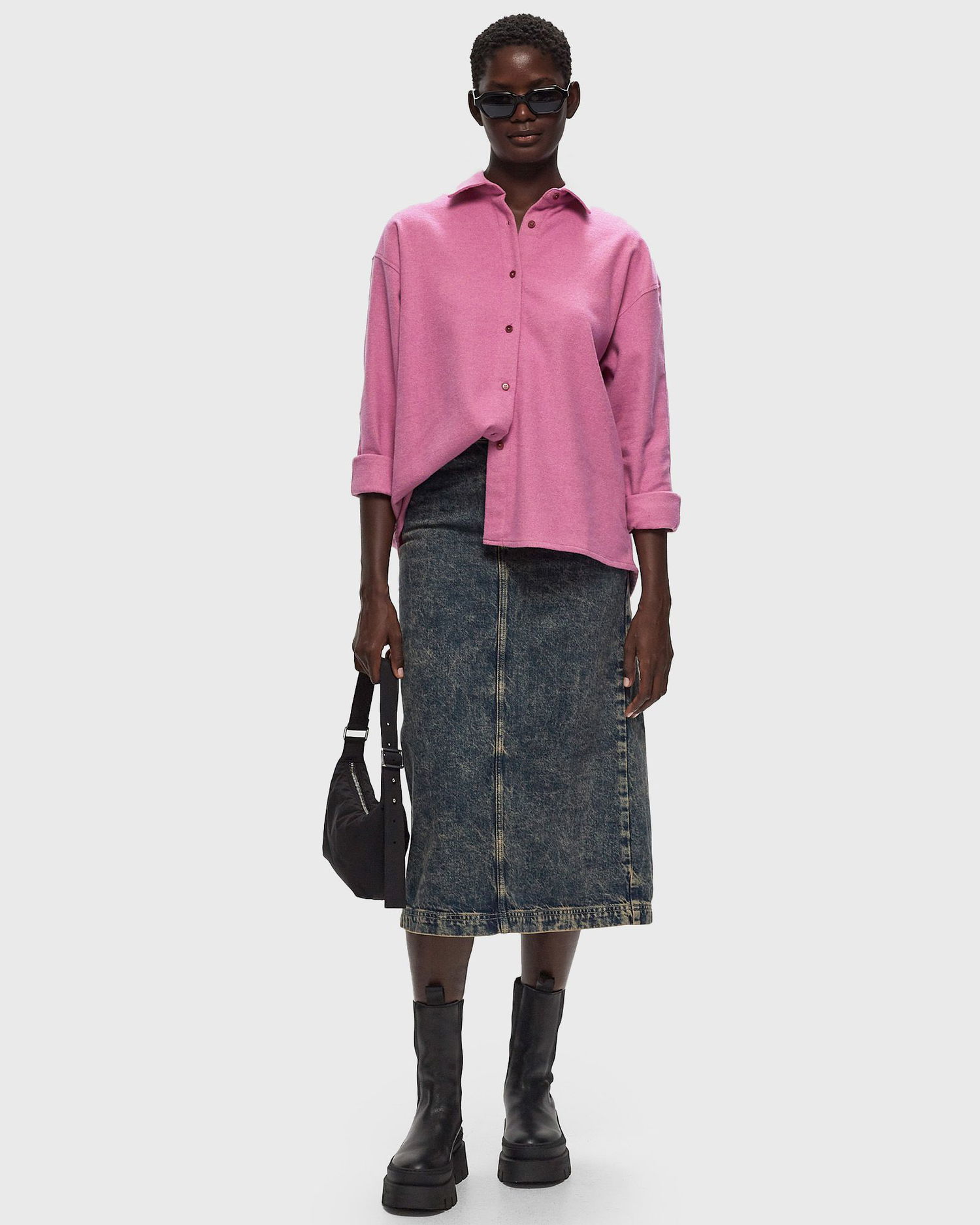 Риза American Vintage VYLOW SHIRT Розово | VYL06AH24-BERLINGOT-CHINE, 1