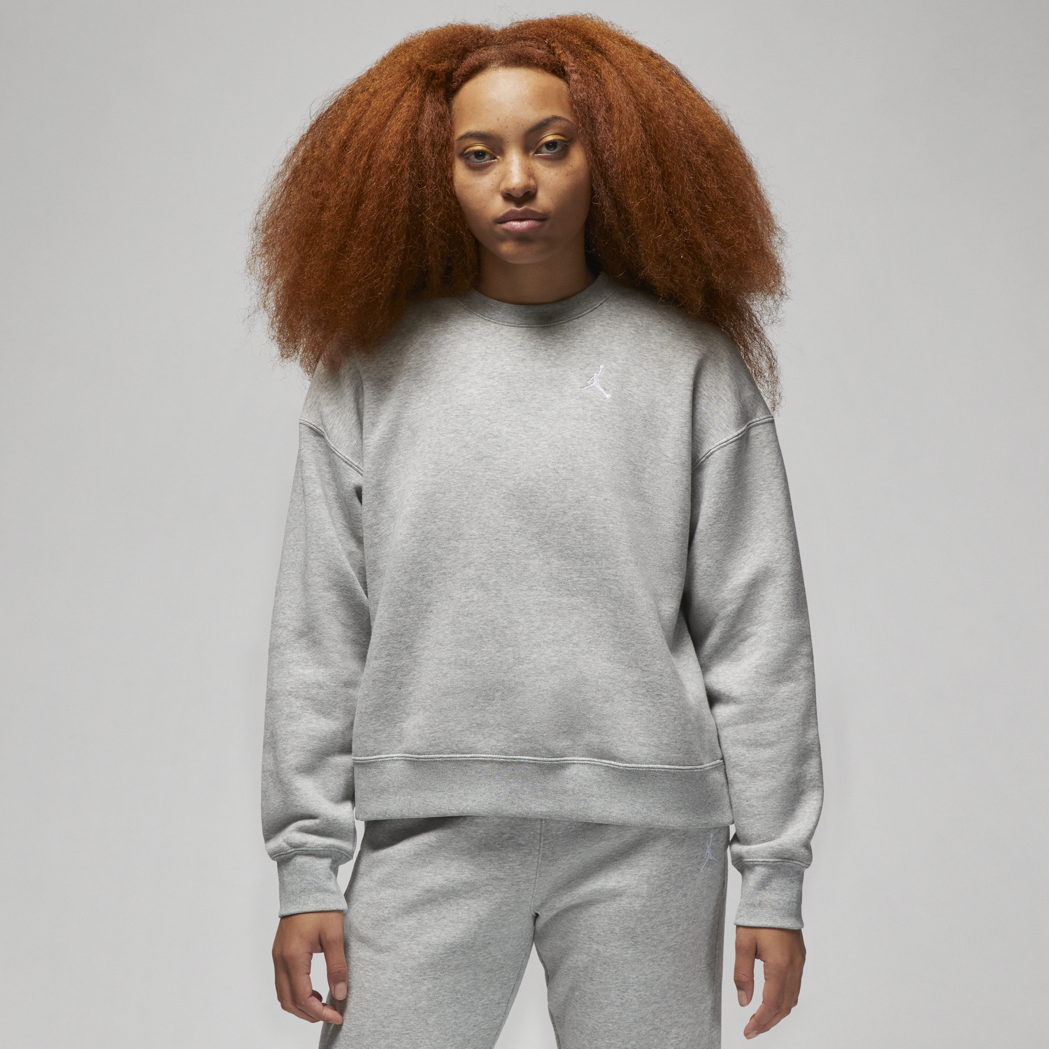 Суитчър Jordan Brooklyn Fleece s kulatým Сиво | FN4491-063, 0