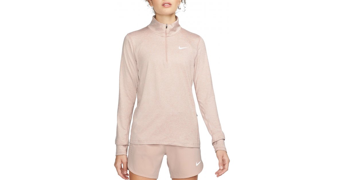 Суитчър Nike Lightweight Quarter-Zip Running Top Розово | cu3220-601, 1