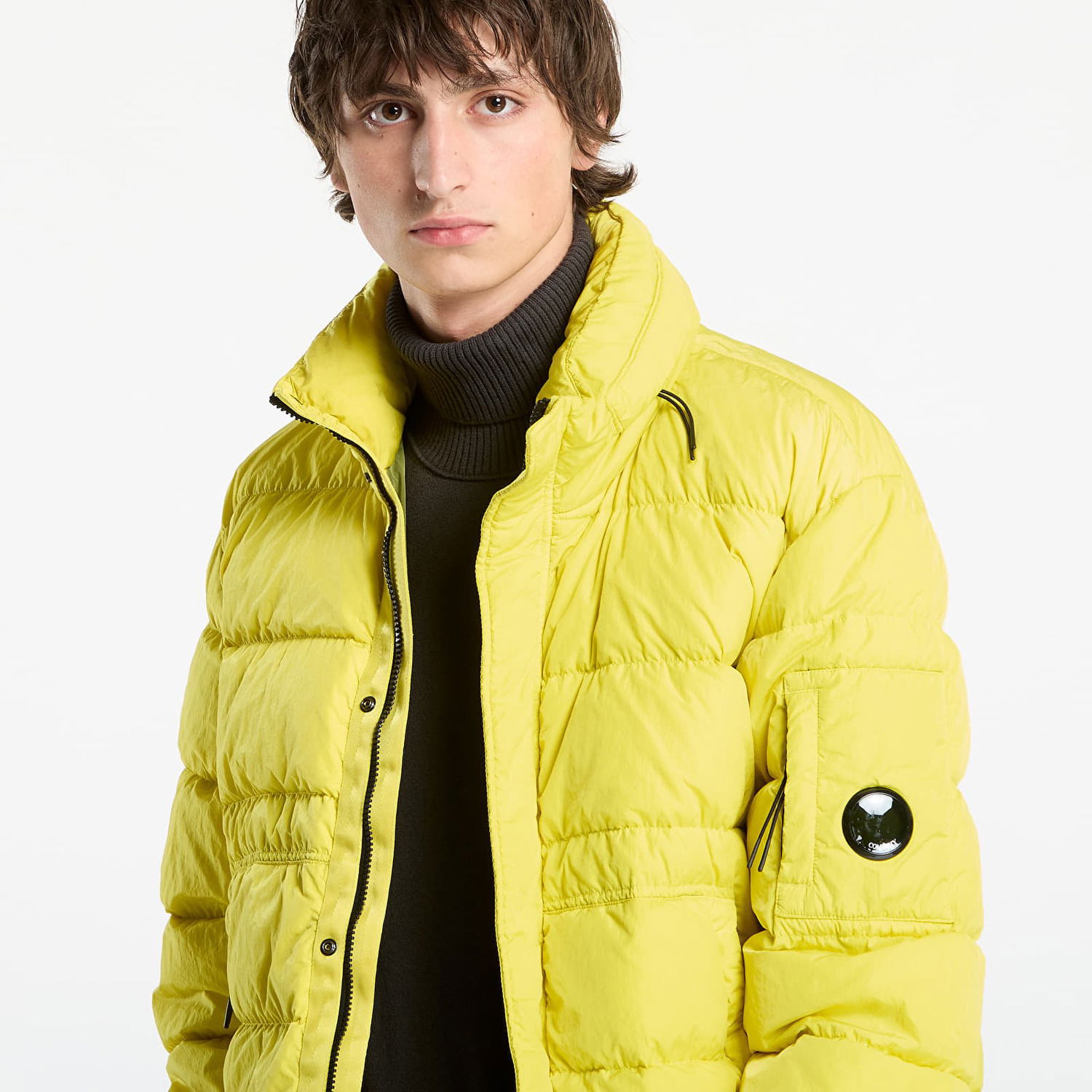 Пухо яке C.P. Company Chrome-R Down Jacket Green Sheen Yellow Жълто | 19CMOW012A005904G-210, 1