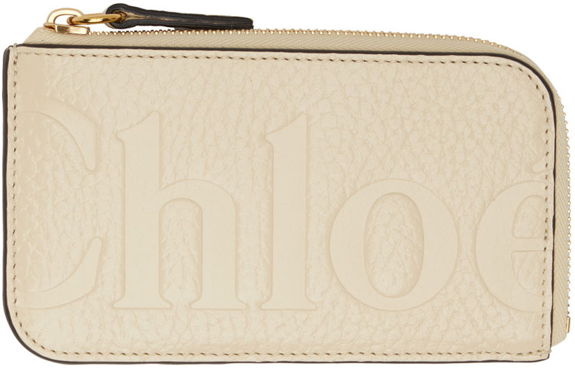 Портфейл CHLOÉ Small Purse Card Holder Бежово | CHC24WP453O21