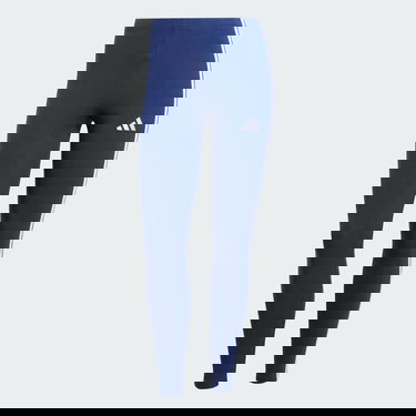 Клинове adidas Performance 3-Stripes Cotton Leggings Синьо | JE0067, 4