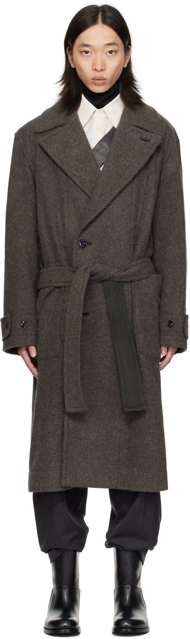 Палта LEMAIRE Lemaire Soft Belted Coat Зелено | CO1135 LF504, 0