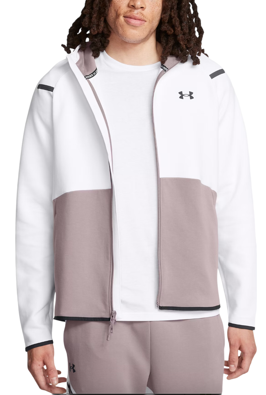Суитчър Under Armour Hoodie FZ HD Бяло | 1389352-015, 0