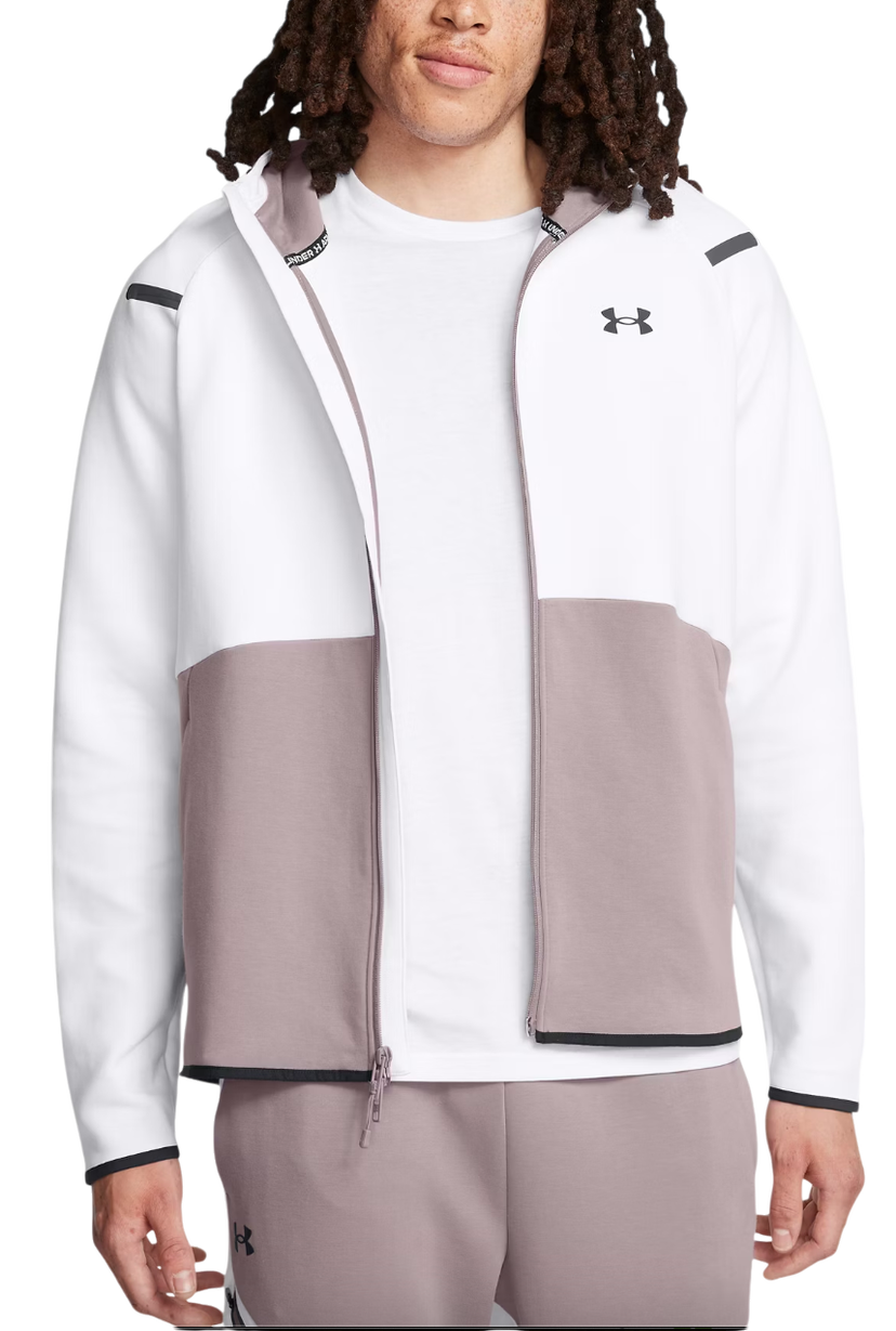 Суитчър Under Armour Hoodie FZ HD Бяло | 1389352-015