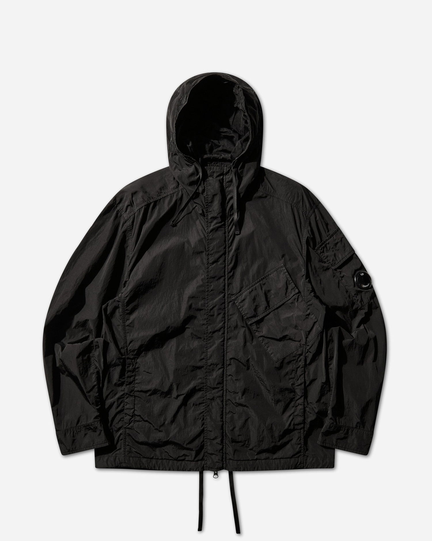 Ветровка C.P. Company Chrome-R Hooded Lens Overshirt Черно | 20CMOS058A-005904G 999, 0
