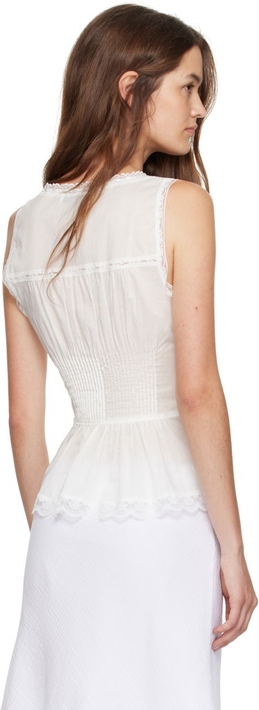 Потник GUIZIO Guizio Lille Pintuck Sleeveless Top Бяло | P25116W136, 2