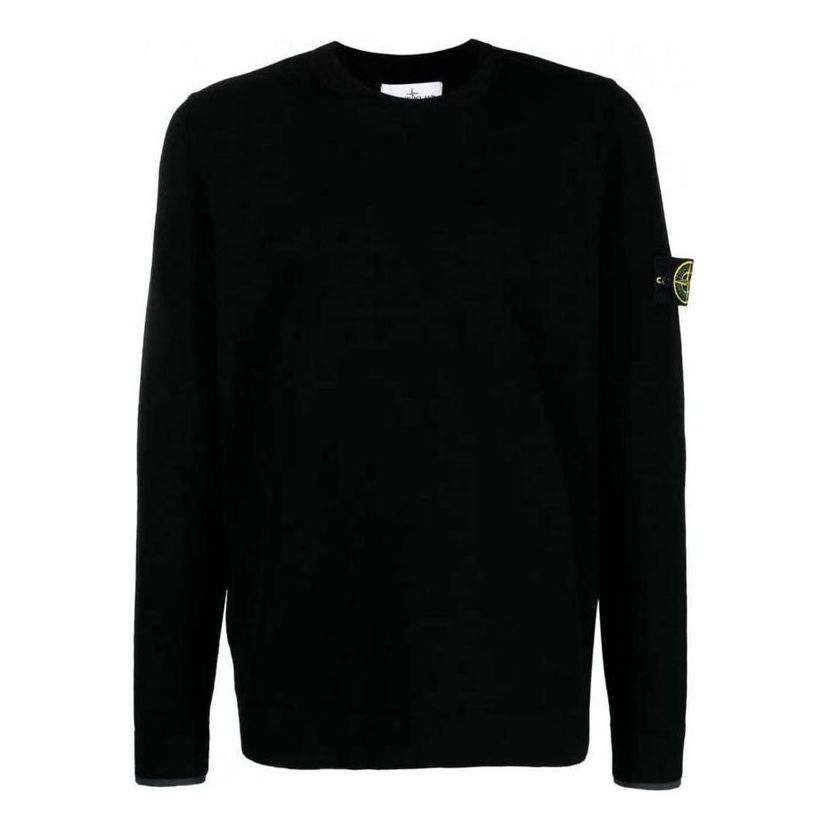 Пуловер Stone Island Wool Crewneck Sweater Черно | 7915526A1-V0029