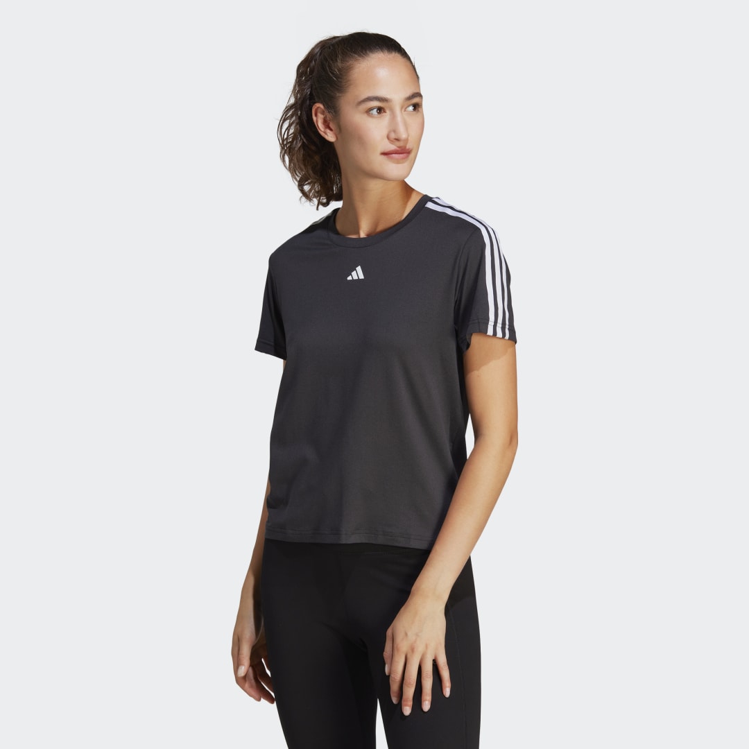 Тениска adidas Originals AEROREADY Train Essentials 3-Stripes Черно | IC5039, 0