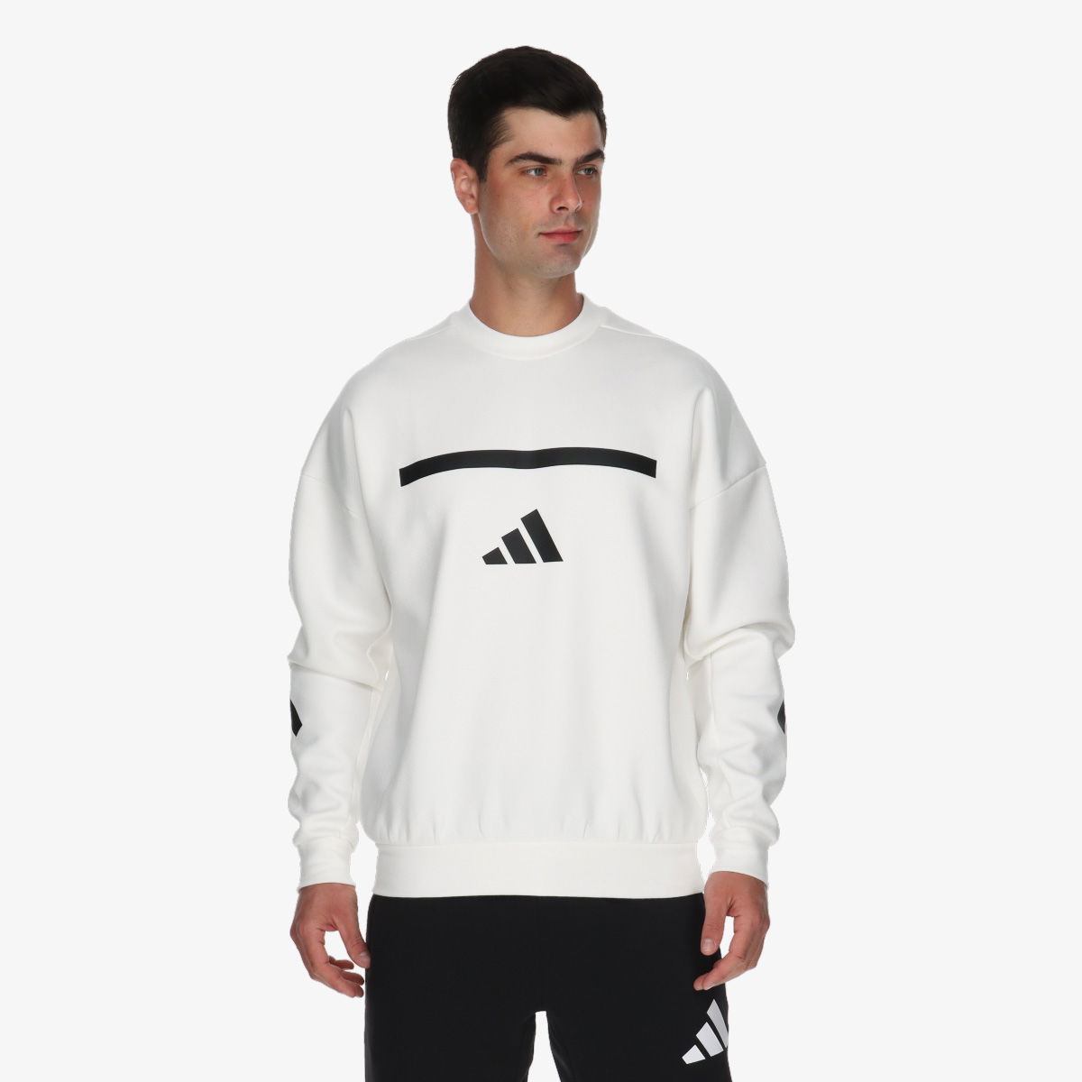 Пуловер adidas Performance adidas Z.N.E. Sweatshirt Бяло | JF2451, 1