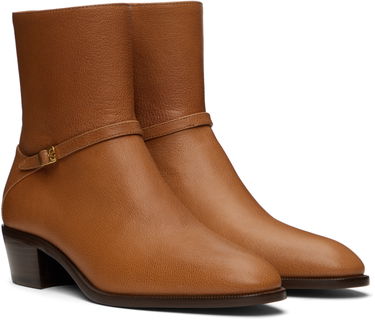Грижа за обувките Valentino Valentino Garavani Pat Ankle Boots Кафяво | 6Y2S0J27DQX, 3