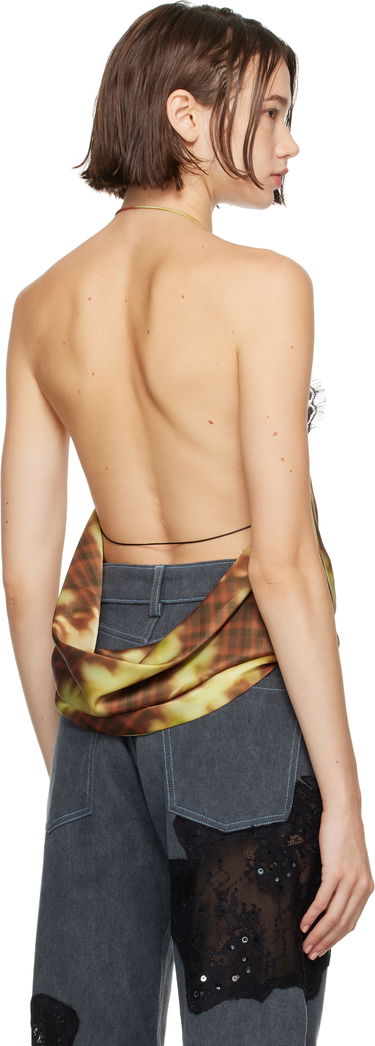 Потник Collina Strada Collina Strada Puppy Plaid Lace Camisole Многоцветен | XX3037, 2