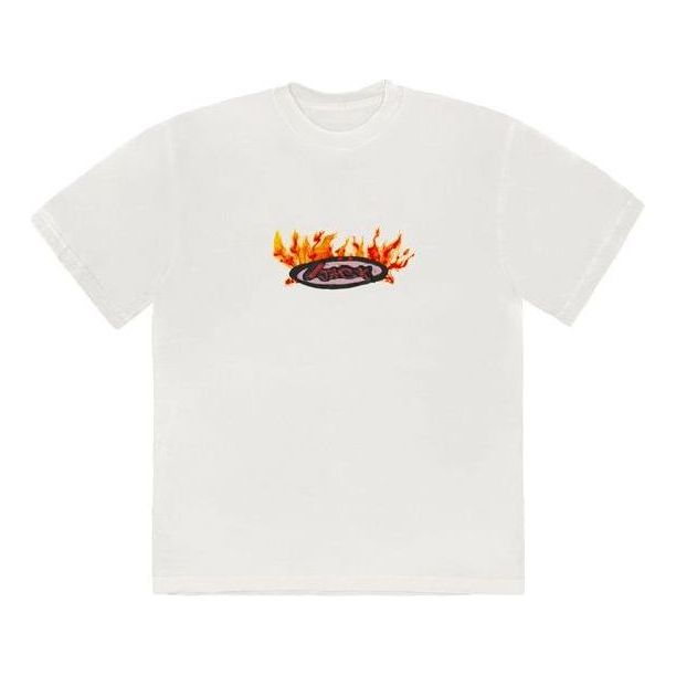 Тениска Cactus Jack by Travis Scott Travis Scott Cactus Jack Flame T-Shirt Бяло | CJFN-SS34, 0