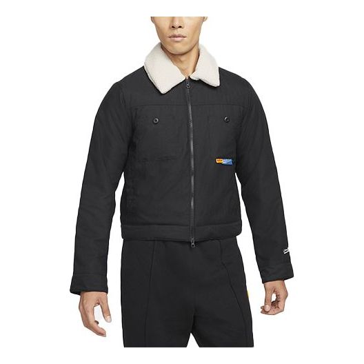 Яке бомбър Nike Fleece Lapel Padded Jacket Черно | DA6716-010