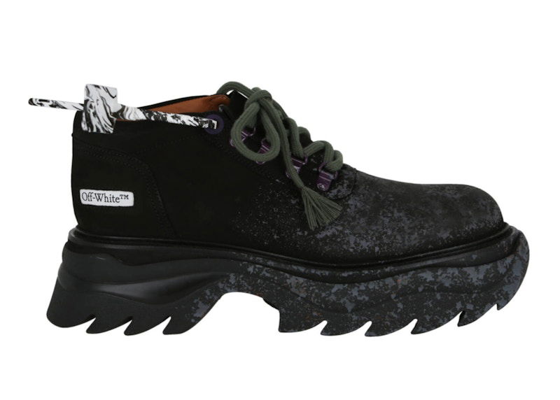 Кецове и обувки Off-White Rigid Sole Sneaker Black Grey Черно | IA211R21 LEA00 11009 00037, 0