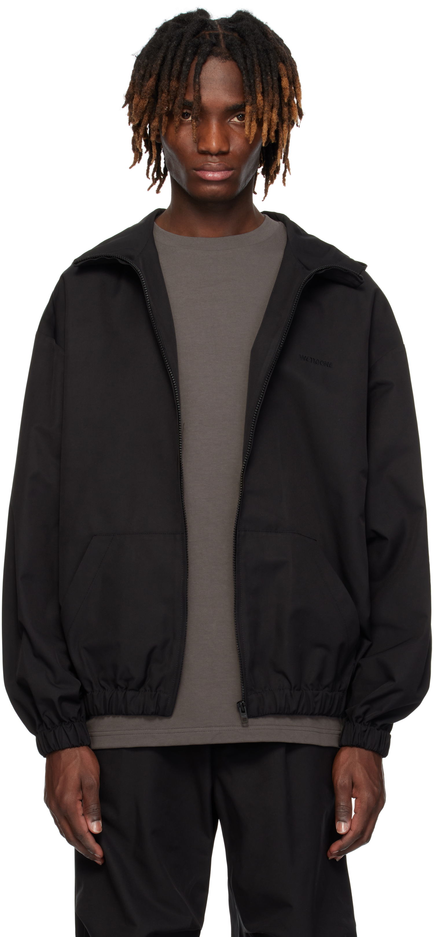 Ветровка We11done We11done Track Hoodie Windbreaker Черно | WD-JP0-25-002-M-BK, 0