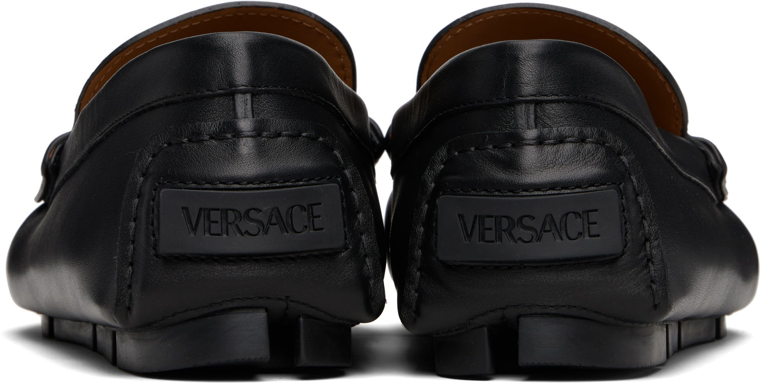 Кецове и обувки Versace Versace 'La Medusa' Driver Loafers Черно | 1019882_1A00693, 1