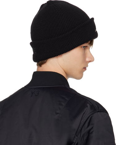 Шапка Yohji Yamamoto Y-3 KURO Knitted Beanie by Yohji Yamamoto Черно | JZ0908, 2