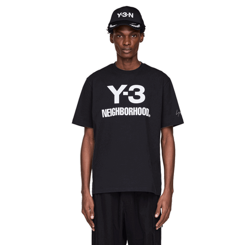 Тениска adidas Originals Y-3 x Neighborhood Logo T-Shirt Черно | JW6999