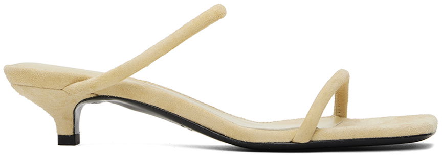 Аксесоари TOTEME TOTEME 'The Minimalist' Heeled Suede Sandals Бежово | 243-WAS2065-LE0045, 0