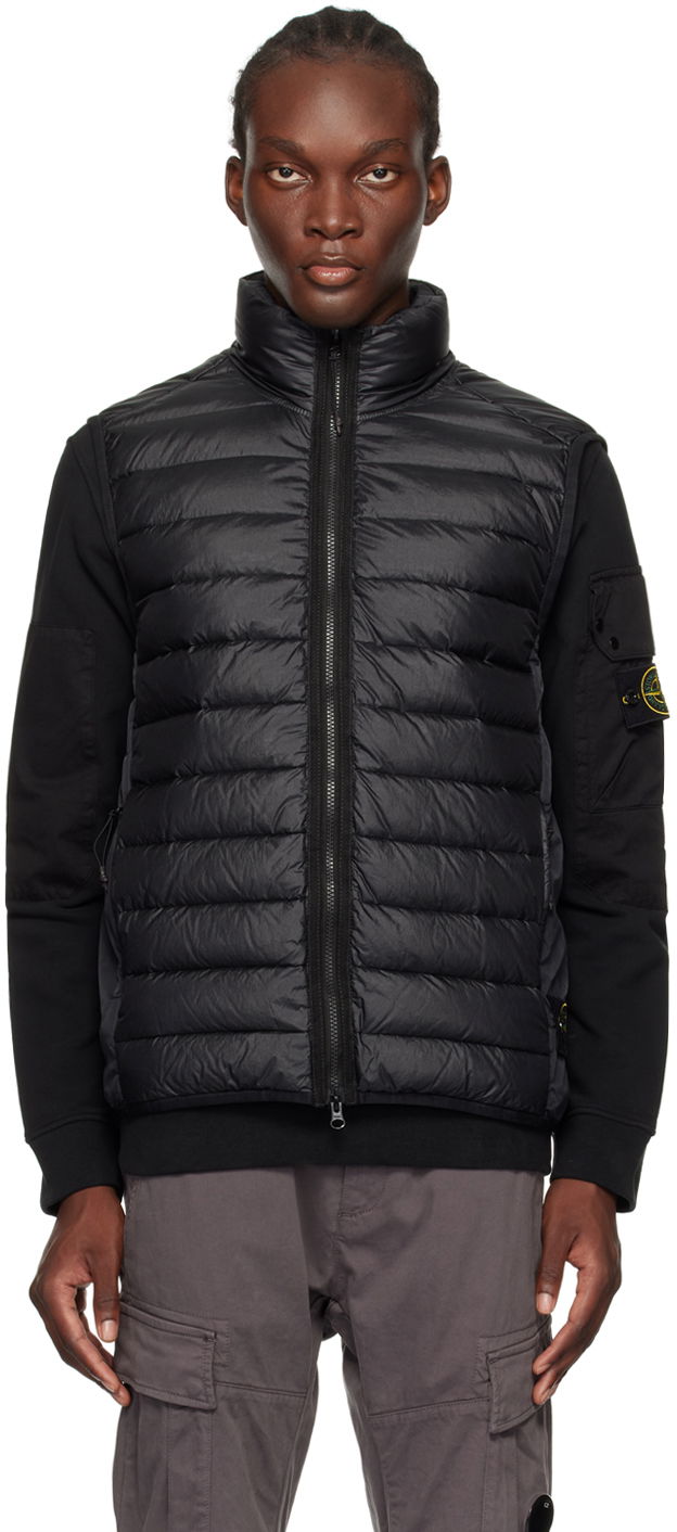 Жилетка Stone Island Black Quilted Down Vest Черно | 8115G0724, 0