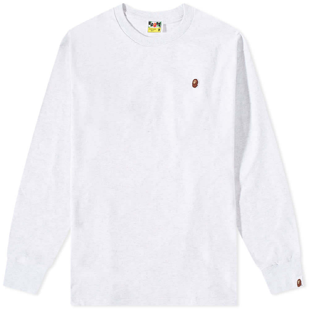 Тениска BAPE Ape Head One Point Relaxed Fit Tee Сиво | 001LTH701001M-GRY, 0