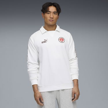 Поло тениска Puma FC St. Pauli KING Men's Training Polo Shirt Бяло | 783600_02, 1