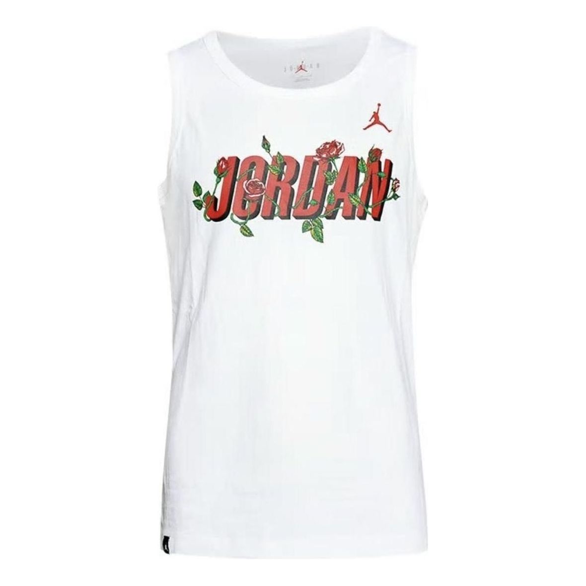 Потник Jordan Floral Print Graphic Tank Бяло | DR1417-100, 0