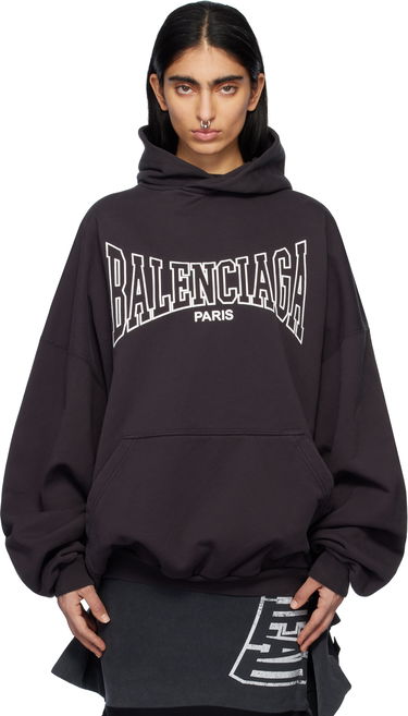 Суитчър Balenciaga Boxing Large Fit Hoodie Черно | 803265 TRVH6, 0