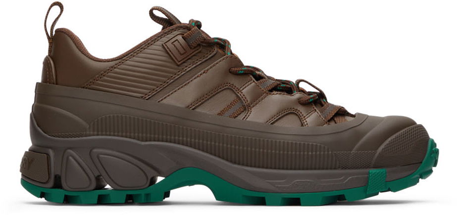 Кецове и обувки Burberry Arthur Sneakers 'Brown & Green' Кафяво | 8045701, 0