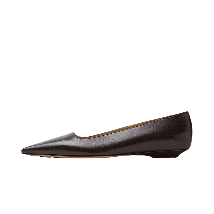 Кецове и обувки Bottega Veneta Leather Ballet Flats Кафяво | 690008V1TR02113